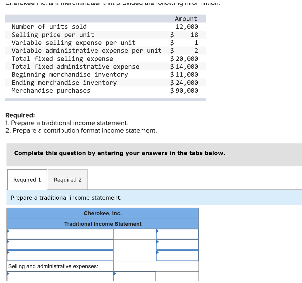 administrative expense Beginning merchandise inventory Ending merchandise inventory Merchandise purchases $ 2