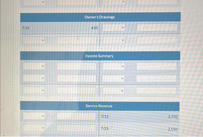 and zero for the amount. Post entries in the order of joumal