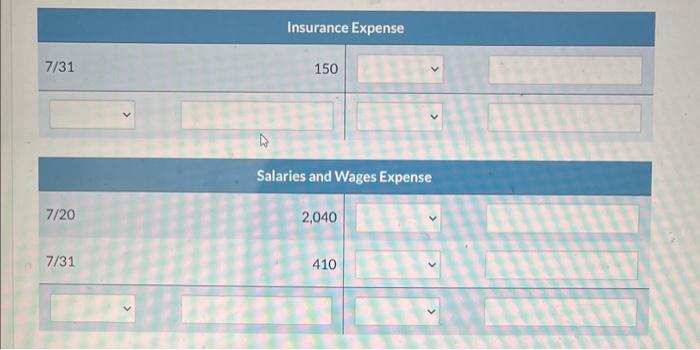 \hline 7/25 & 2,550 & 1,630 \\ \hline 7/31 & 1,730 &