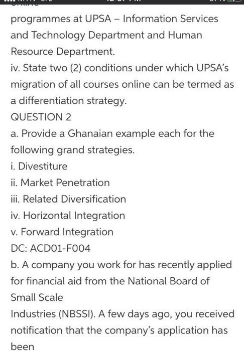  programmes at UPSA - Information Services and Technology Department and Human