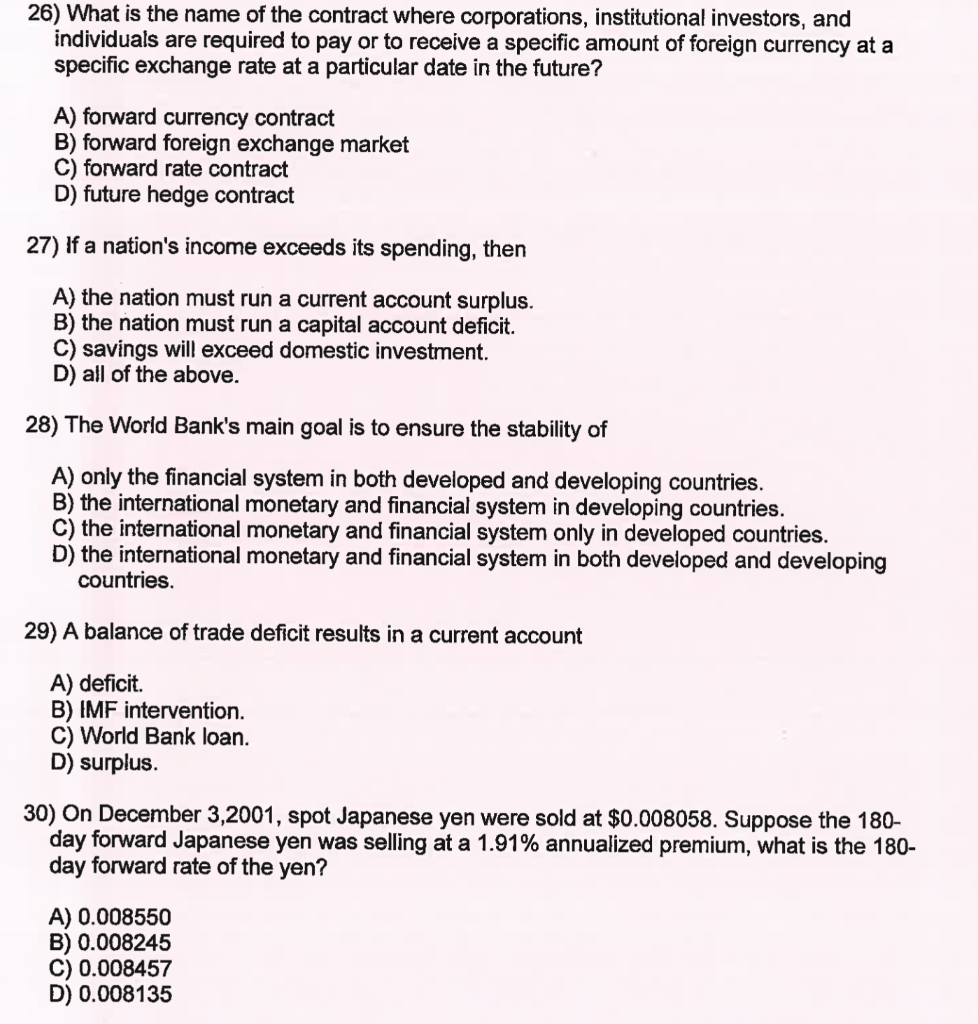 2) A) Contract sizes B) Employee costs C) The bid- ask spreads