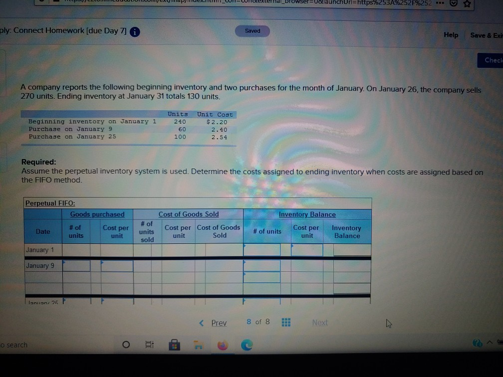  unchUrl=https%253A%252F%252 **** ply: Connect Homework (due Day 7] Saved Help Save