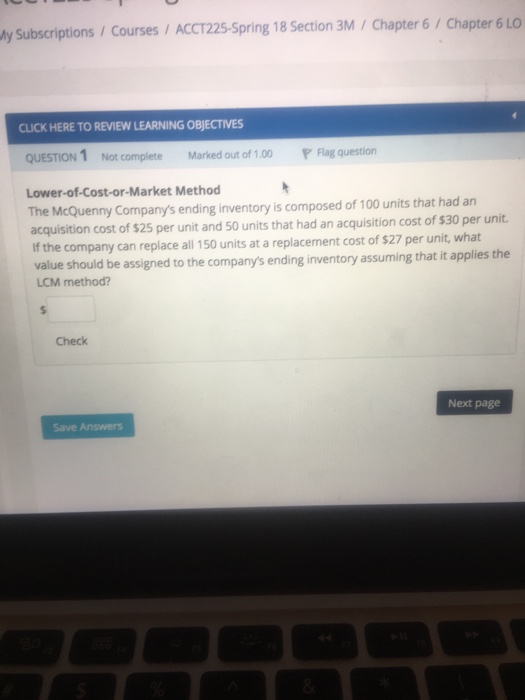  y Subscriptions/Courses/ACCT225-Spring 18 Section 3M/Chapter 6/Chapter 6 LO CLICK HERE TO
