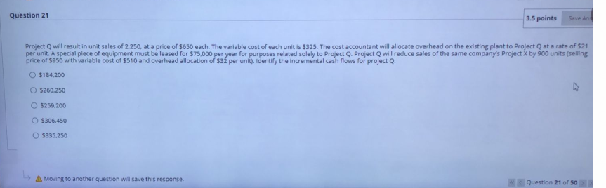 i need fast help please Question 20 What is the net present