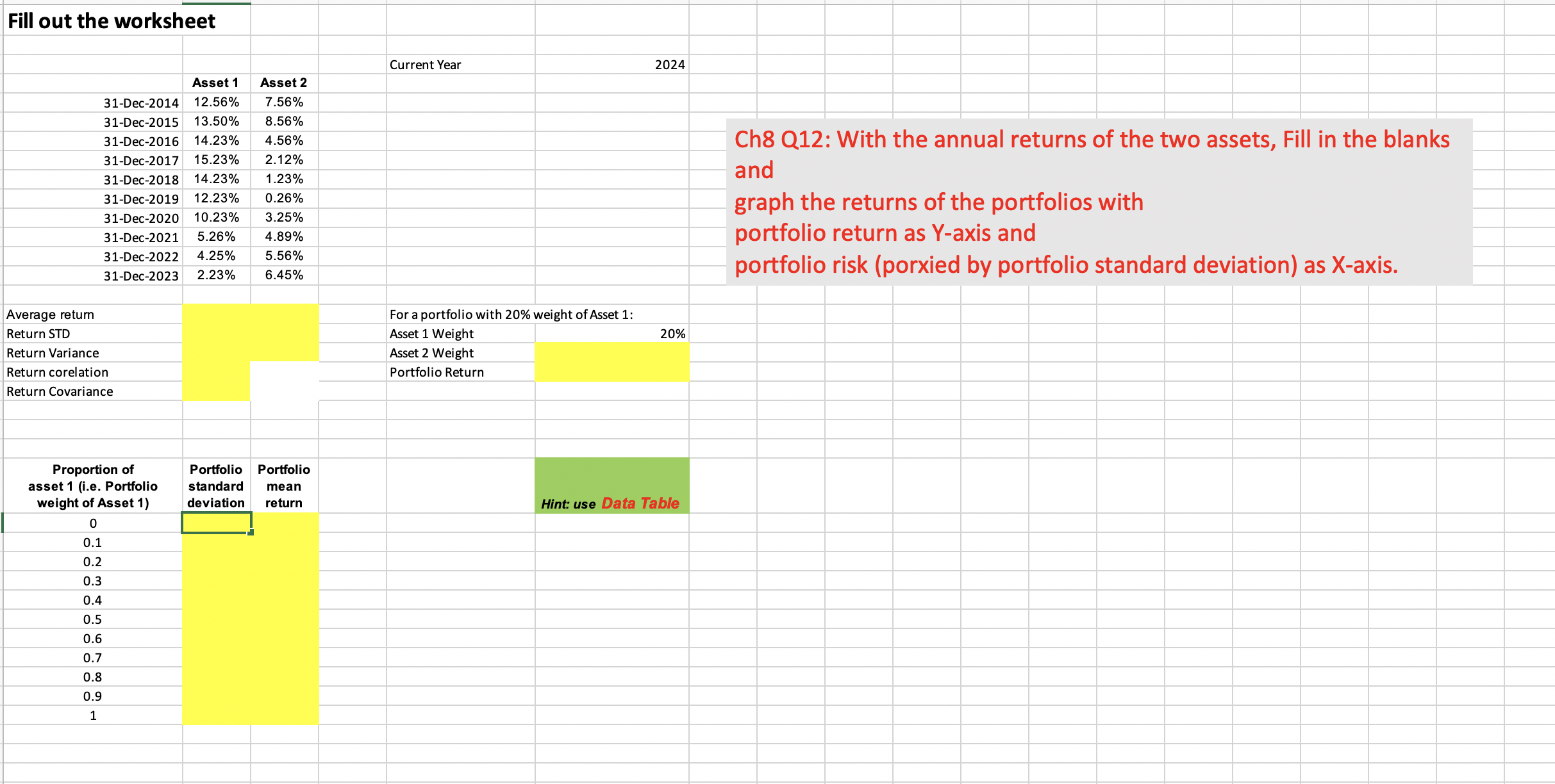  Please help me solve this excel sheet.. please show me the