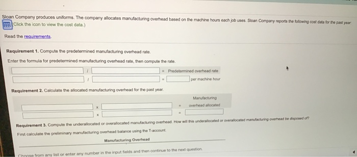manufactu ufacturing over Budget 7,500 hours 7,100 hours $ 24,000 $ 50,500