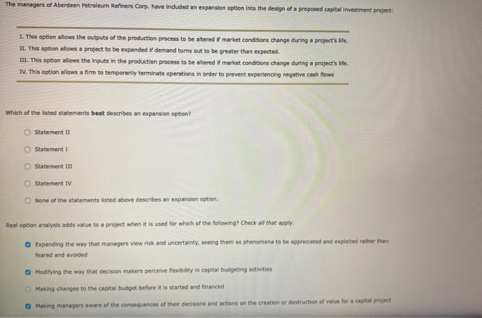 making decisions under uncertainty. There are techniques used to evaluate these embedded
