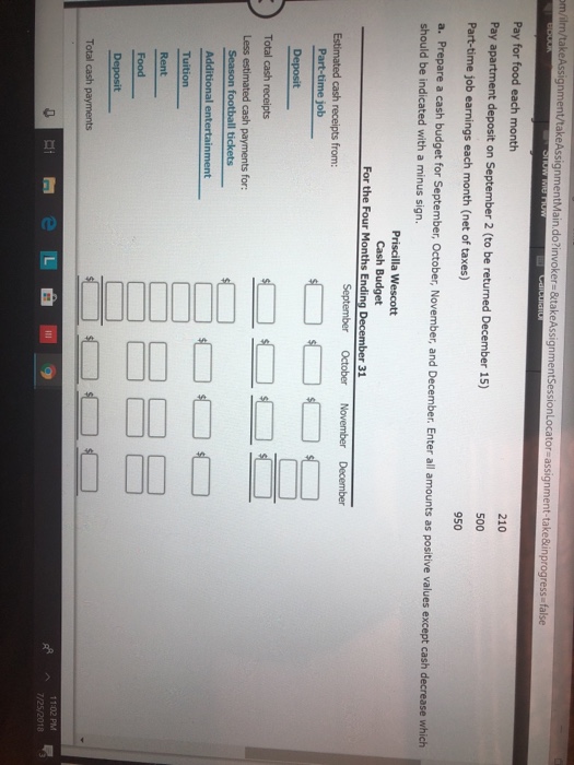 decided to prepare a cash budget for the months of December. The