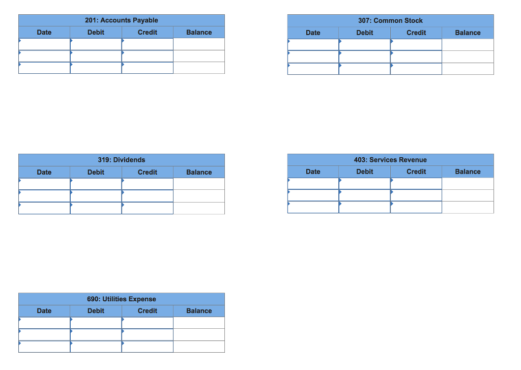 supplies 2,100 Accounts payable 6,500 4 Mar 06 Cash 4,000 Services revenue