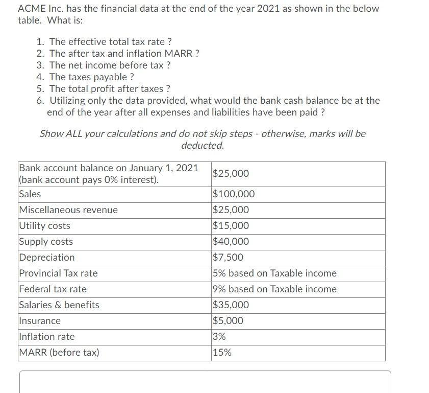 data as shown in the table below. Assuming MARR before tax =