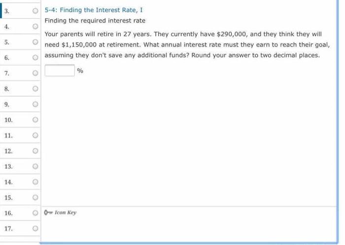  4. 5-4: Finding the Interest Rate, I Finding the required interest