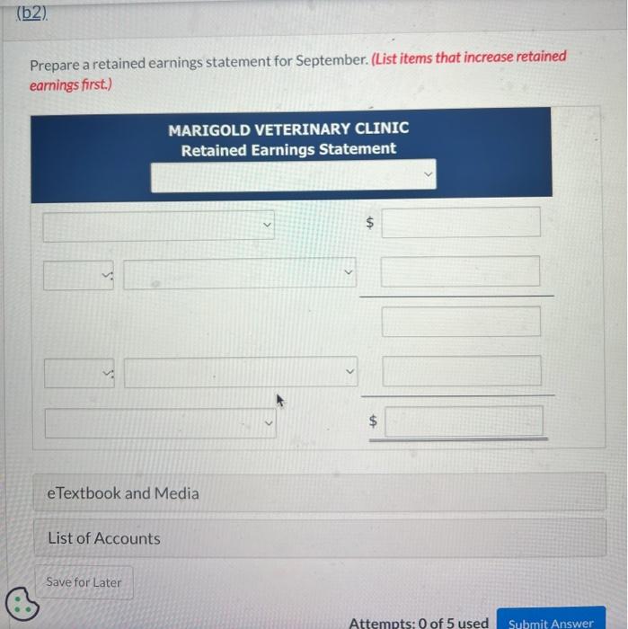how to solve the retained earning statement and balance sheet Prepare a
