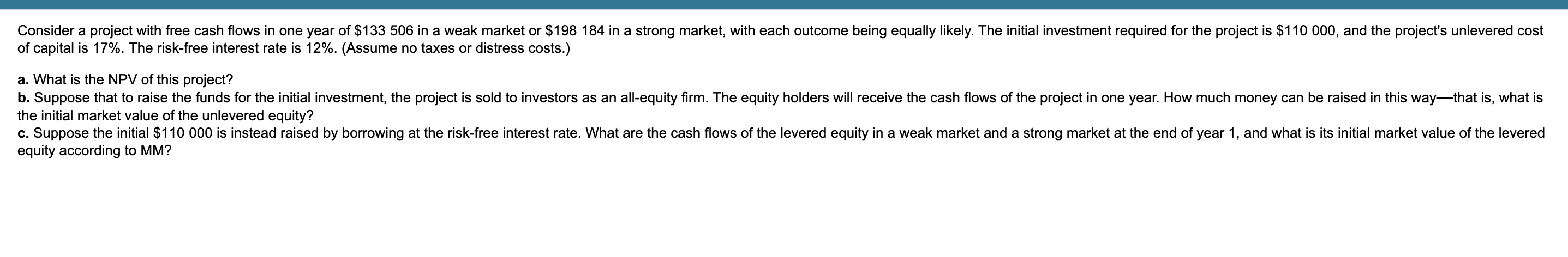  WILL UPVOTE IF RIGHT. DOWNVOTE IF WRONG Consider a project with