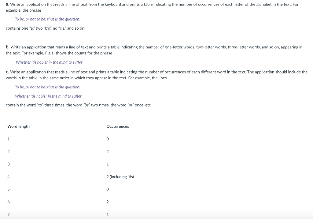 In Java please, thank you! a. Write an application that reads a