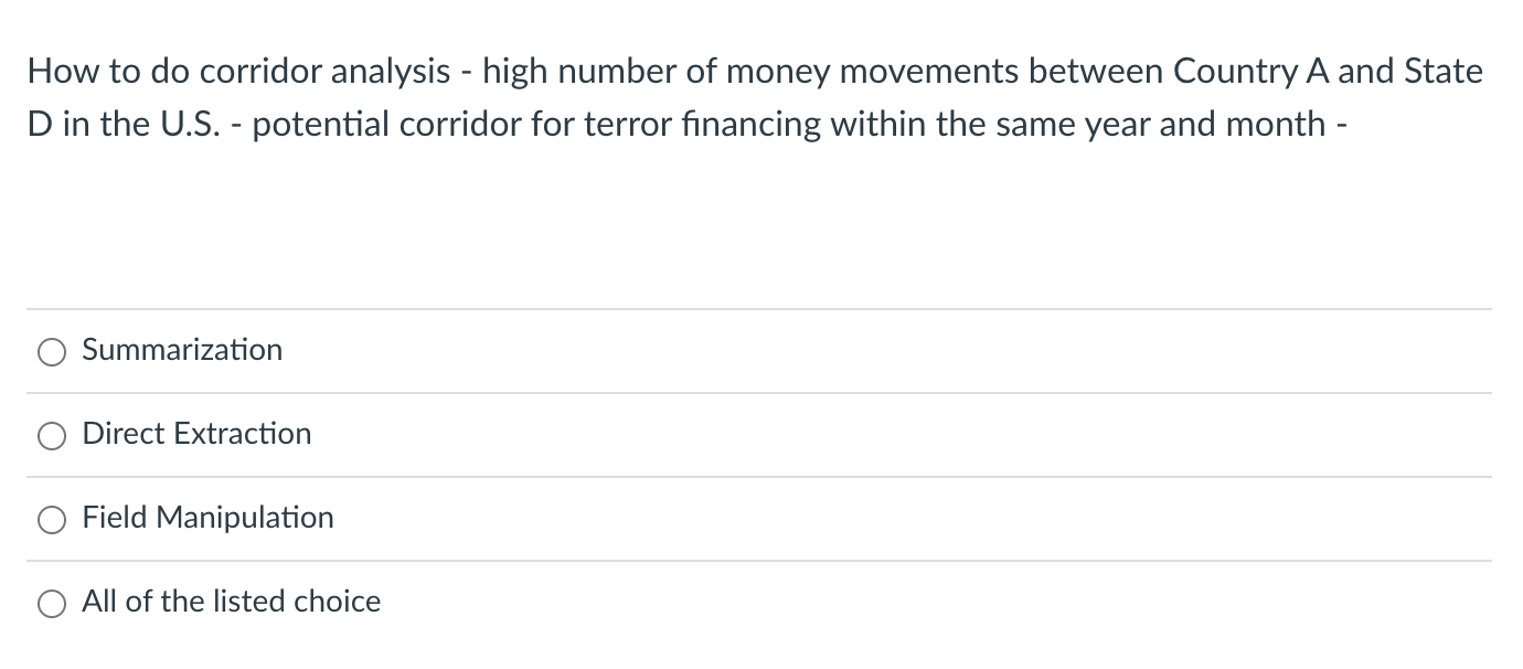 This is based on exert audit data analytics with IDEA software.***** How