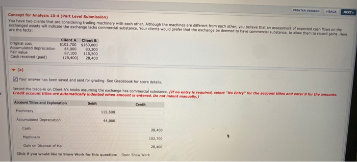  PRINTER VERSION BACK NEXT Concept for Analysis 10-4 (Part Level Submission)