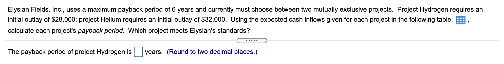Please help me solve this. Can you also include the Helium years.