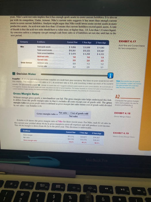 please help me!! question says, compute the gross margin ratio and explain