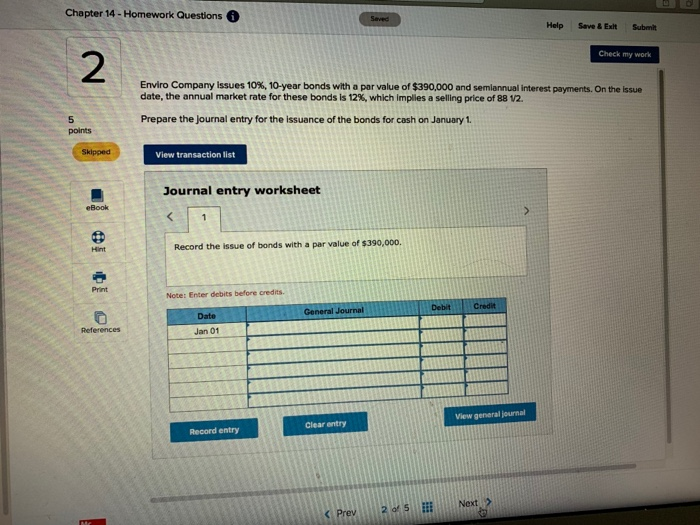  Chapter 14 - Homework Questions Seved Help Save & Exit Submit