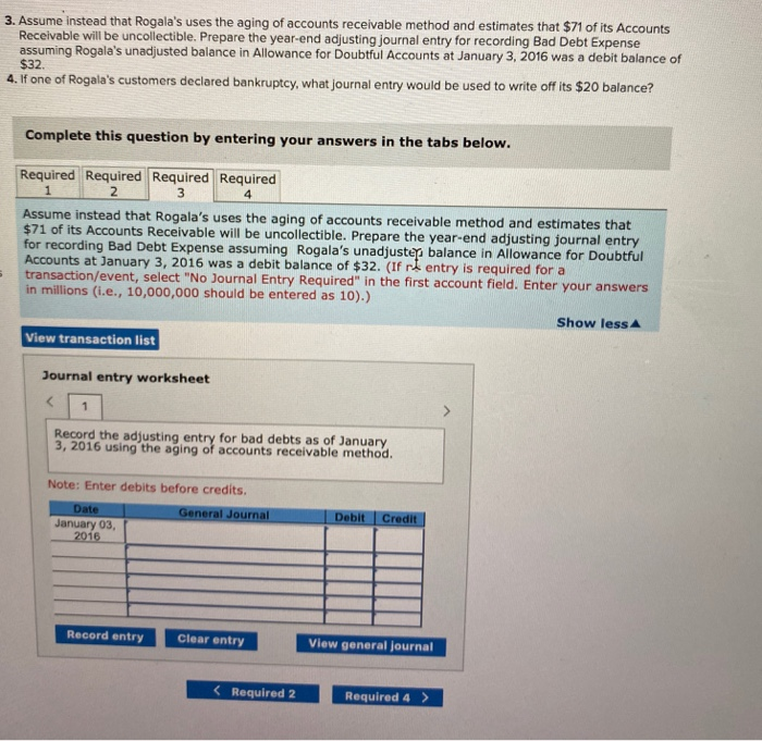 the year ended January 3, 2016 (all amounts in millions): Debits $1,100