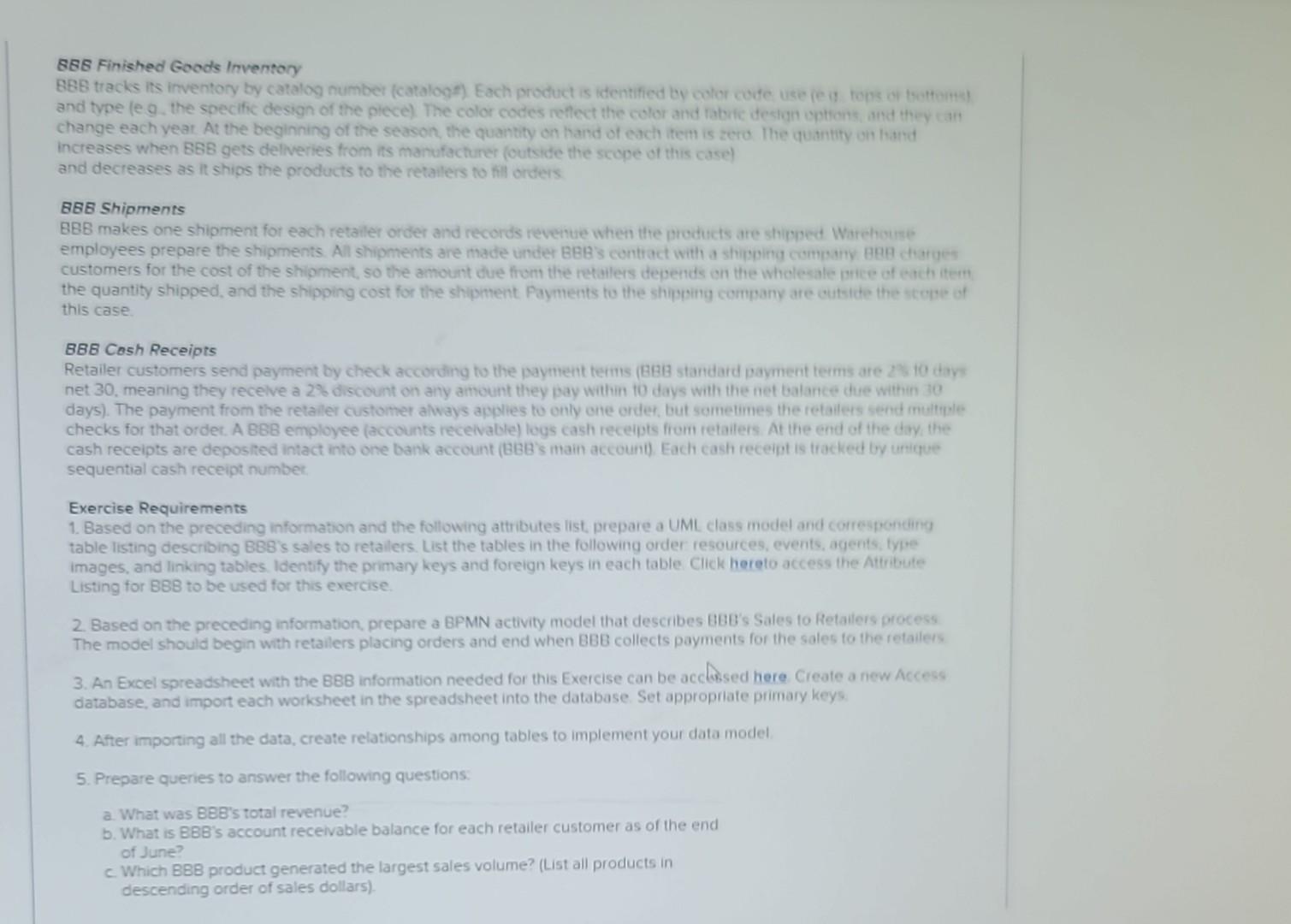 following information applies to the questions displayed below.] Bockground: Baer Belly Bikinis