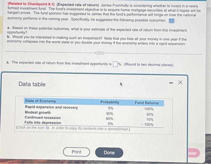 please answer questions A-B & use the data table provided (Related
