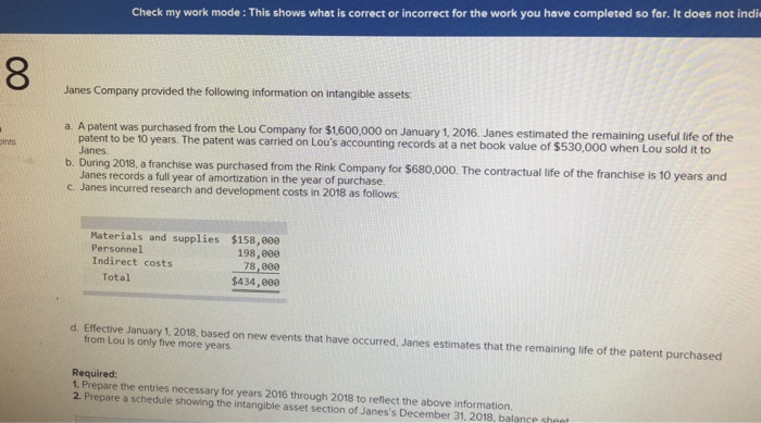  Check my work mode : This shows what is correct or