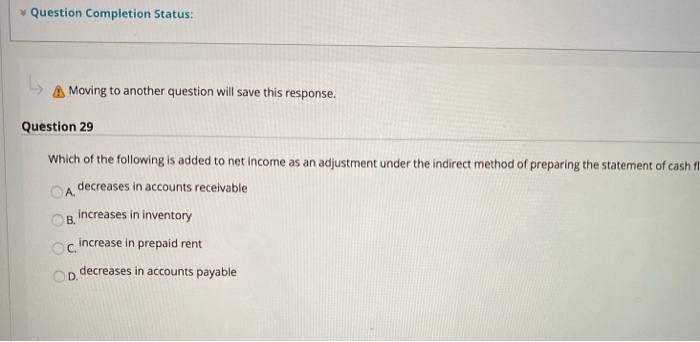 this response. Question 30 Which of the following is an example of