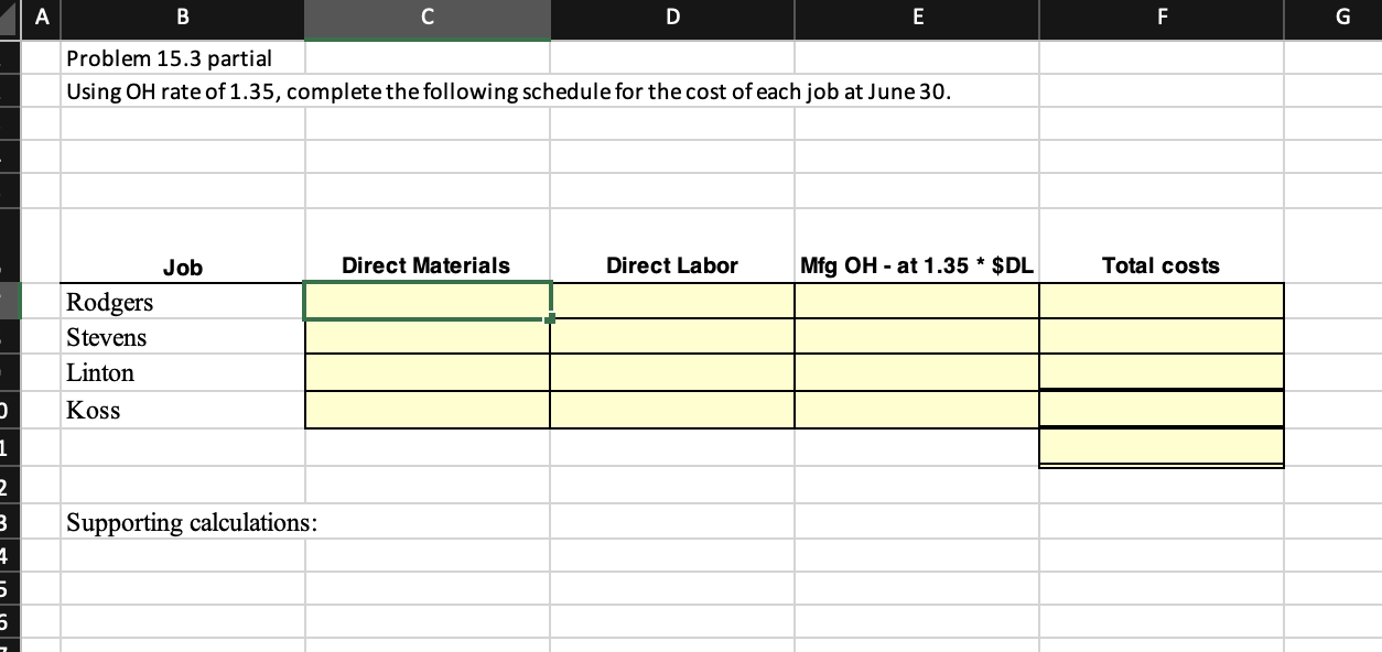 OH rate to 1.35 Use the data in the problem to determine: