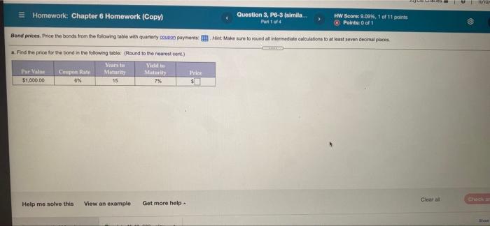 WIVU = Homework: Chapter 6 Homework (Copy) Question 3, PB-3 (similo.
