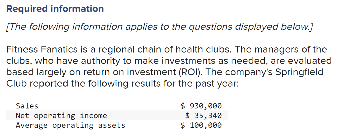 Please answer all 4 requirements! Thank you! Required information [The following information