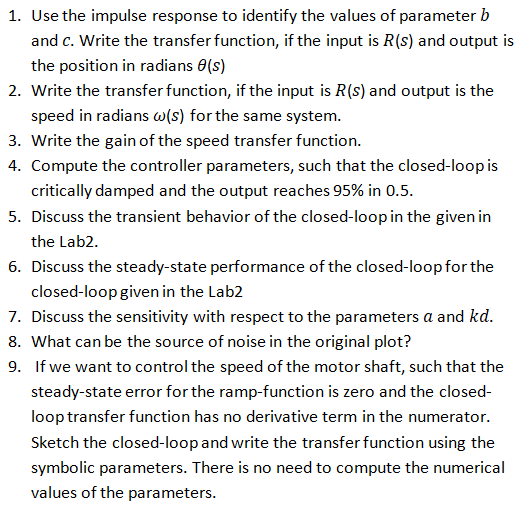 to calculate a and b first, then compute Kp and Kd that