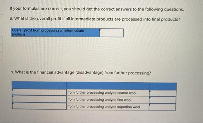 in cell B12 to $30,000. The overall financial advantage (disadvantage) from processing