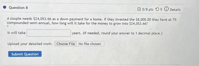  A couple needs $24,053.66 as a down payment for a home.