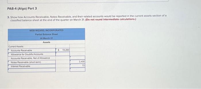 Wizard, Incorporated, has provided information technology services for several years. For the