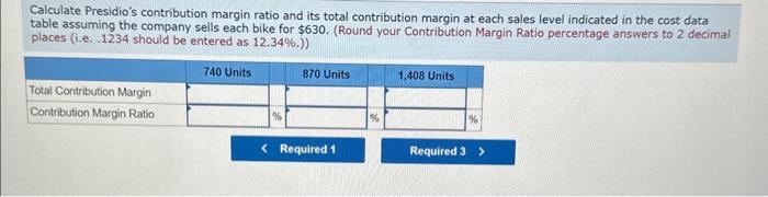 Behavior, Calculating Contribution Margin and Contribution Margin Ratio, Calculating Profit [LO 5-1,