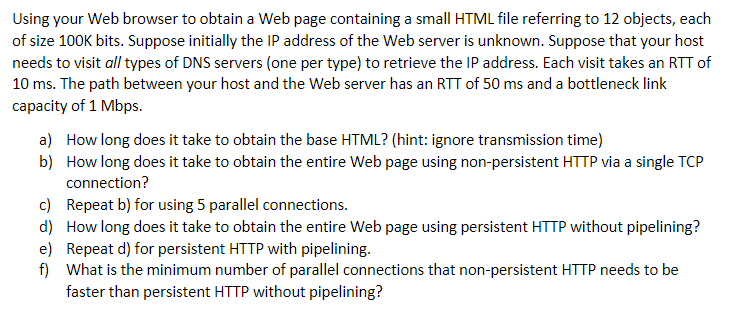  Using your Web browser to obtain a Web page containing a