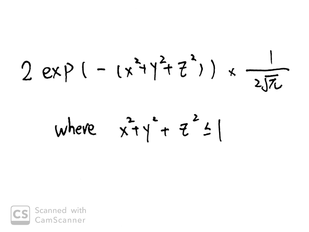 How to draw this function in excel? 2 expl - (x+y+z)) where
