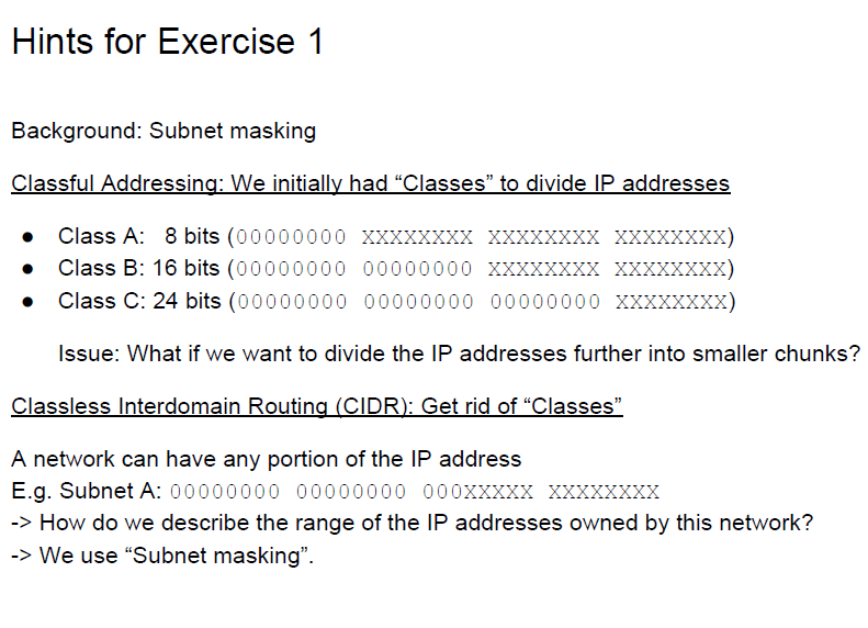the link interfaces as follows ppose a router has four link, Destination