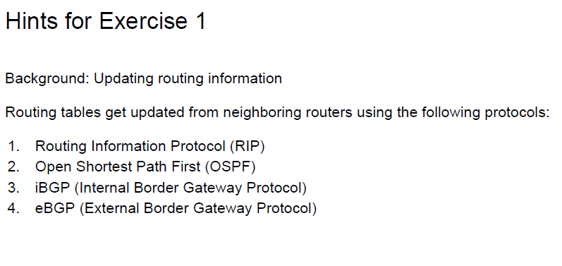the router will choose to send the following packets with the following
