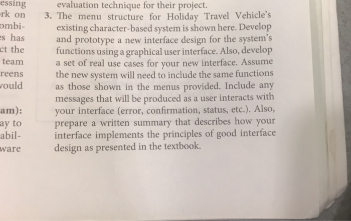  Only do 3 ,ignore Number 4 essing evaluation technique for their