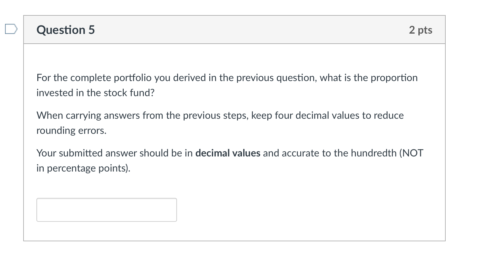 great, Thanks! Question 1 2 pts The following data applies to Questions