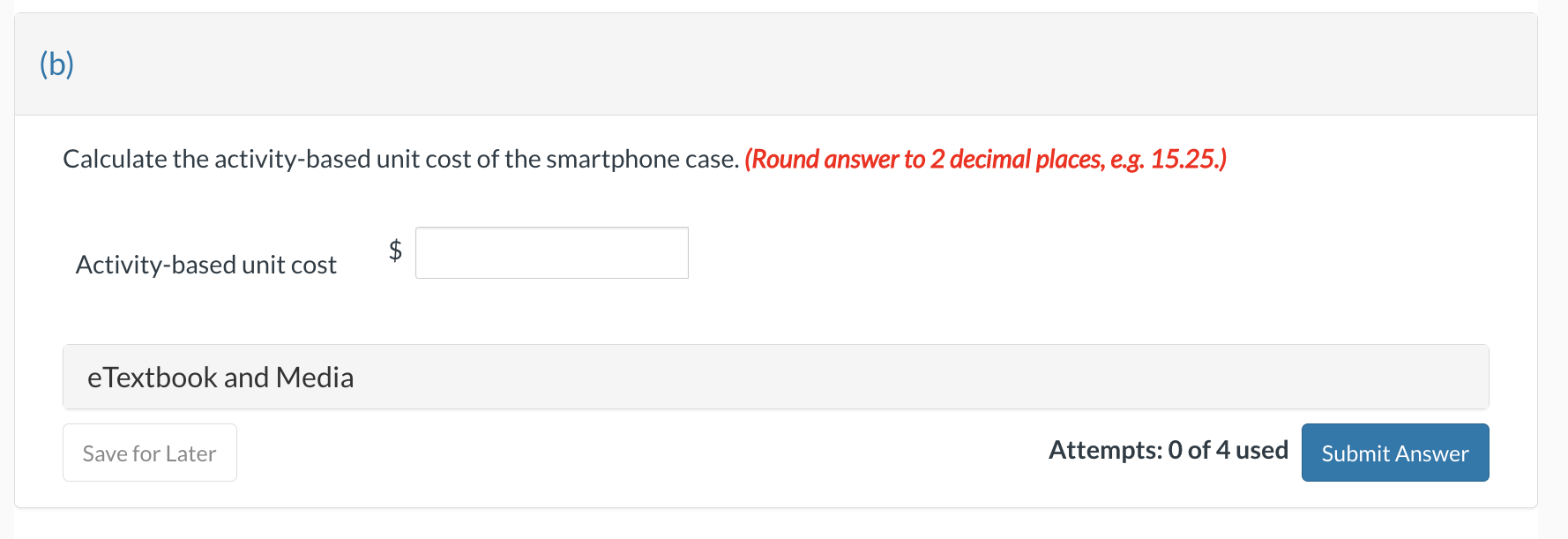 popular smartphone. The company is considering adopting an activity-based costing approach for