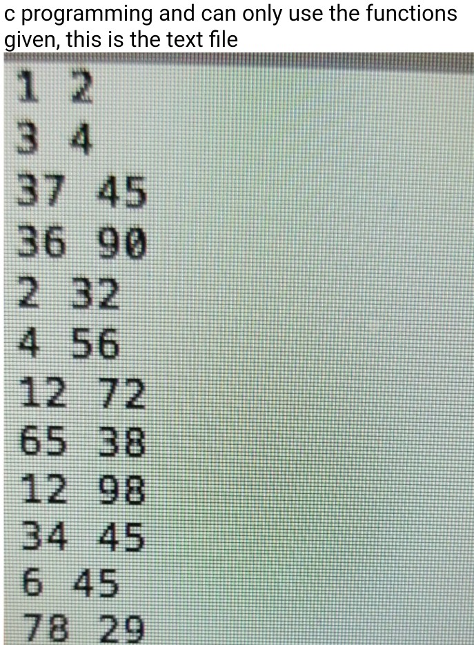 time, instead of reading the file into an array of ints, we