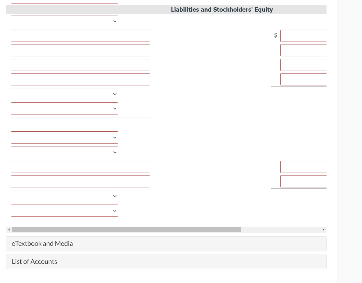 payable Accounts receivable Accumulated depreciation-equipment Cash Common stock Cost of goods sold
