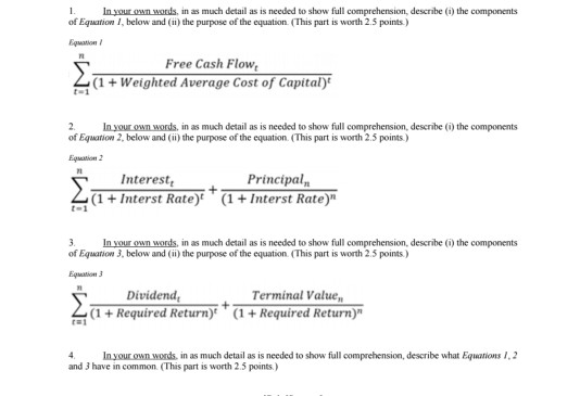 answer question number 4 only i n your words in as
