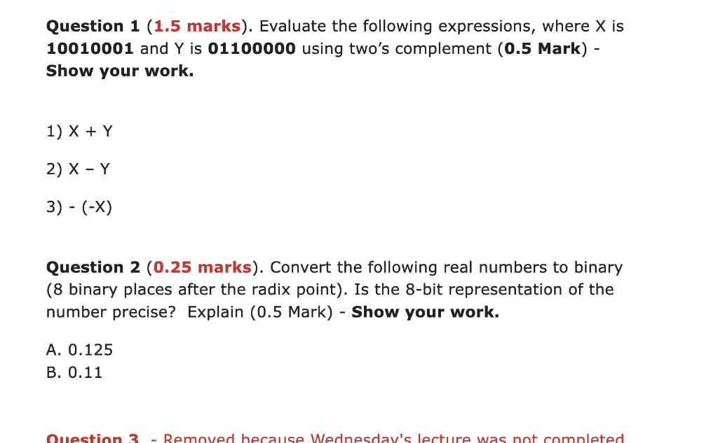 PLEASE HELPP!!!! I WILL UPVOTE!!!!! Question 1 (1.5 marks). Evaluate the following