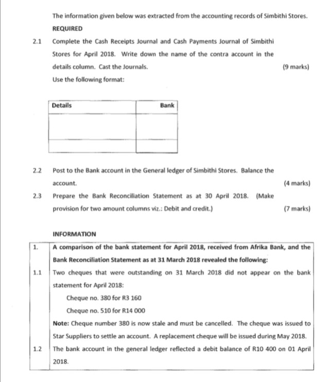 Please note this is not an exam question, it's an Accounting