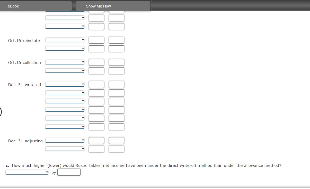 company use the analysis of receivables method. Effect of Doubtful Accounts on