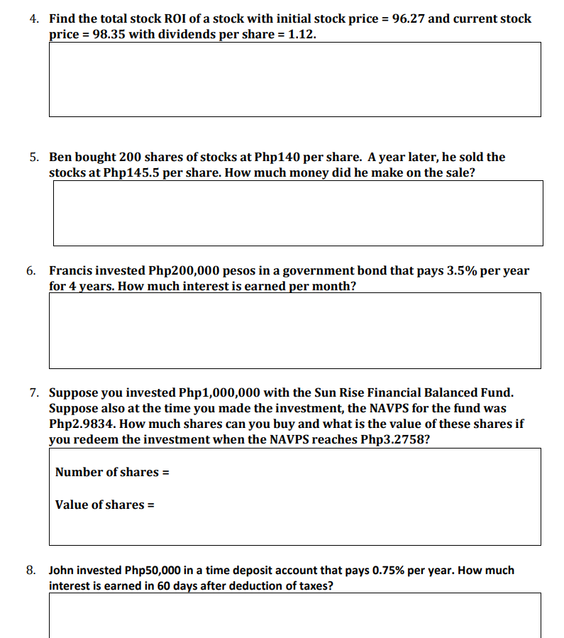 wants to invest it for 189 days. She has two options: Option